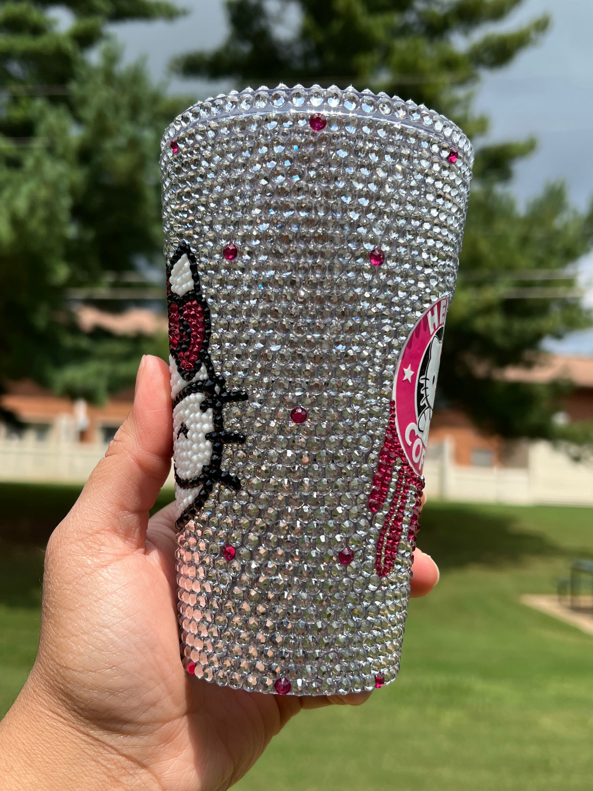 Hello' - Hello Kitty Jelly Crystal Bling Tumbler – BlingxAddict