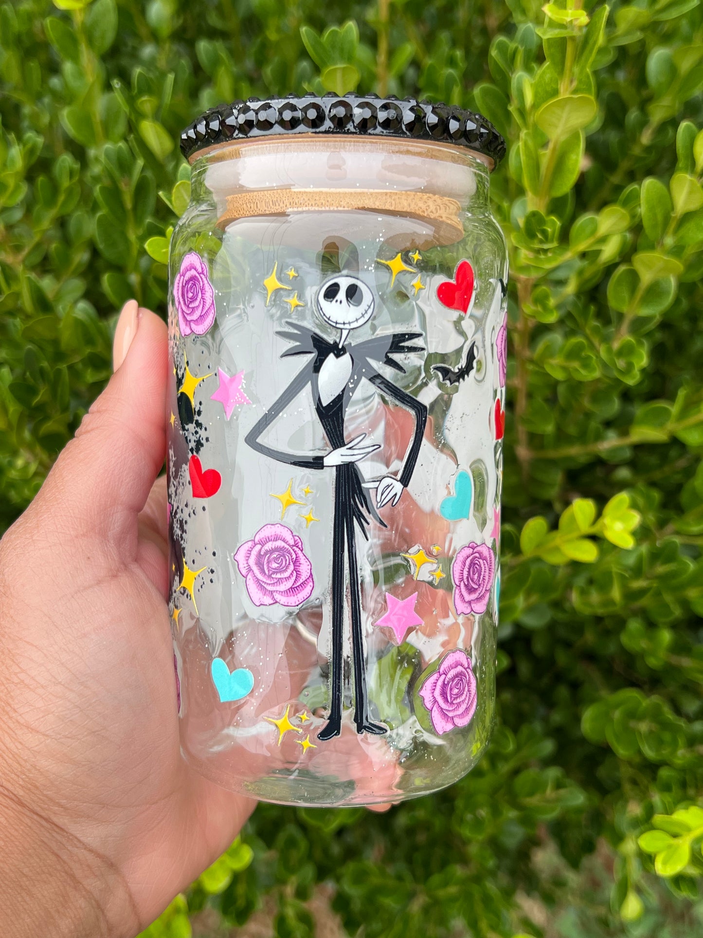 Nightmare Before Christmas Glass Can