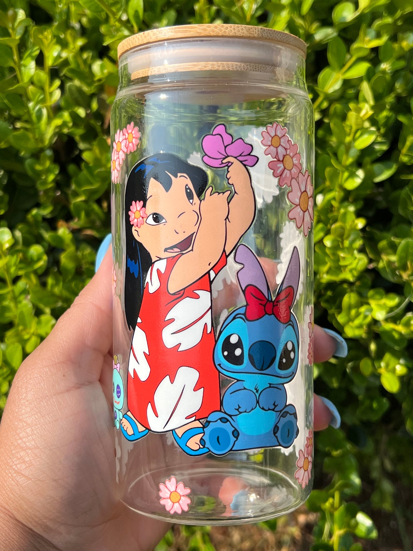 Lilo & Stitch Glass Can